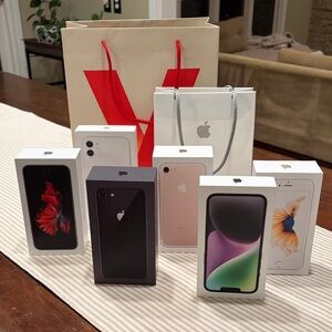 EMPTY Apple iPhone Collection of SIX boxes